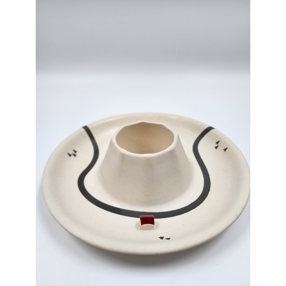 Suck UK Landscape Chip and Dip Bowl Cream Melamine Road House Serving Dish
